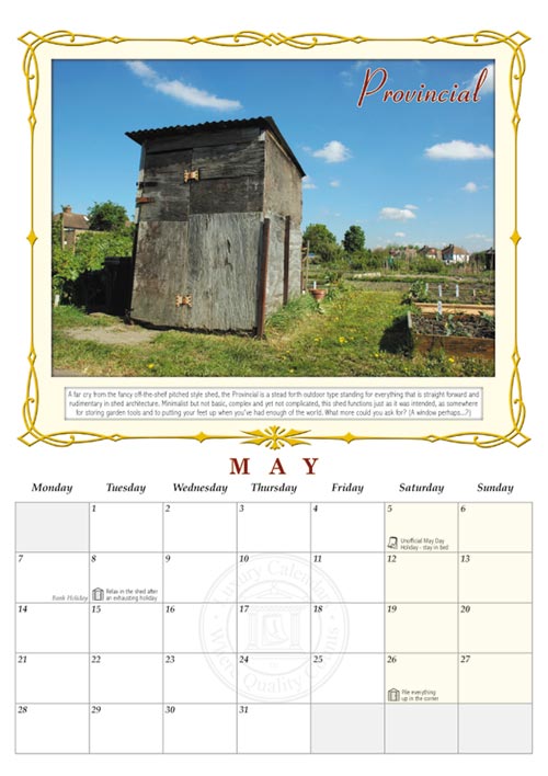 Calendar page layout